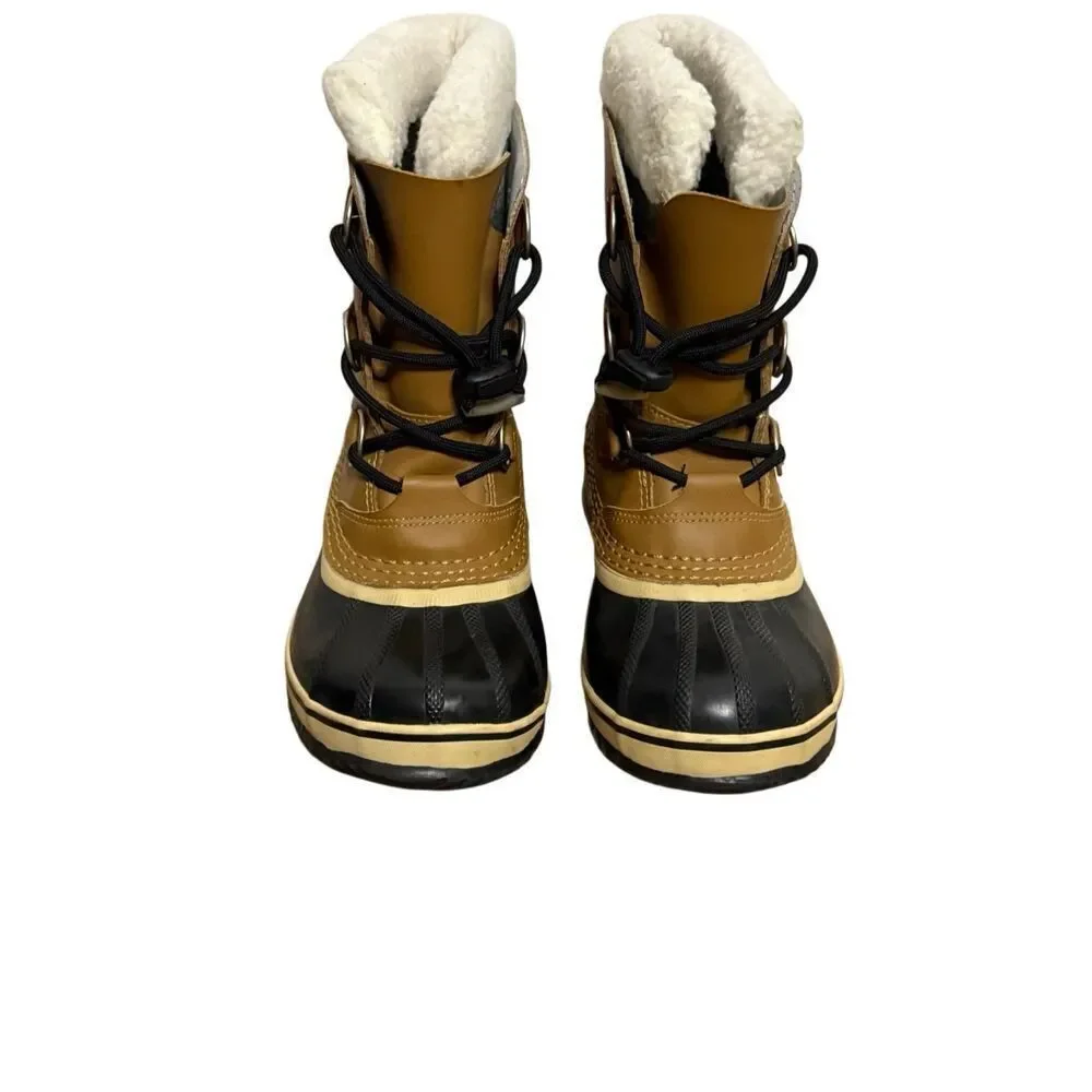 Sorel Yoot Pac TP Waterproof Coated Leather Winter Boots Size 4Y
